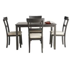 Anderson 5-Piece Dining Set, Grey