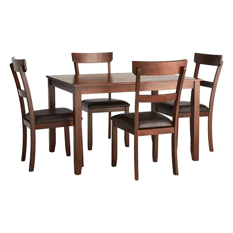 Anderson 5-Piece Dining Set, Walnut 3 Anderson 5-Piece Dining Set, Walnut