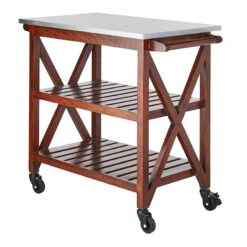Antwerp Wood Bar Cart With Metal Top And Towel Hooks 10 Antwerp Wood Bar Cart With Metal Top And Towel Hooks -Chic Furniture Store antwerp wood bar cart with metal top and towel hooks 2