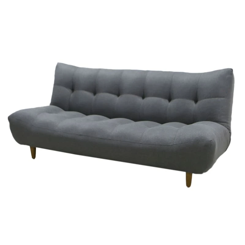Arya Grey Fabric Tufted Sofa Bed 3 Arya Grey Fabric Tufted Sofa Bed