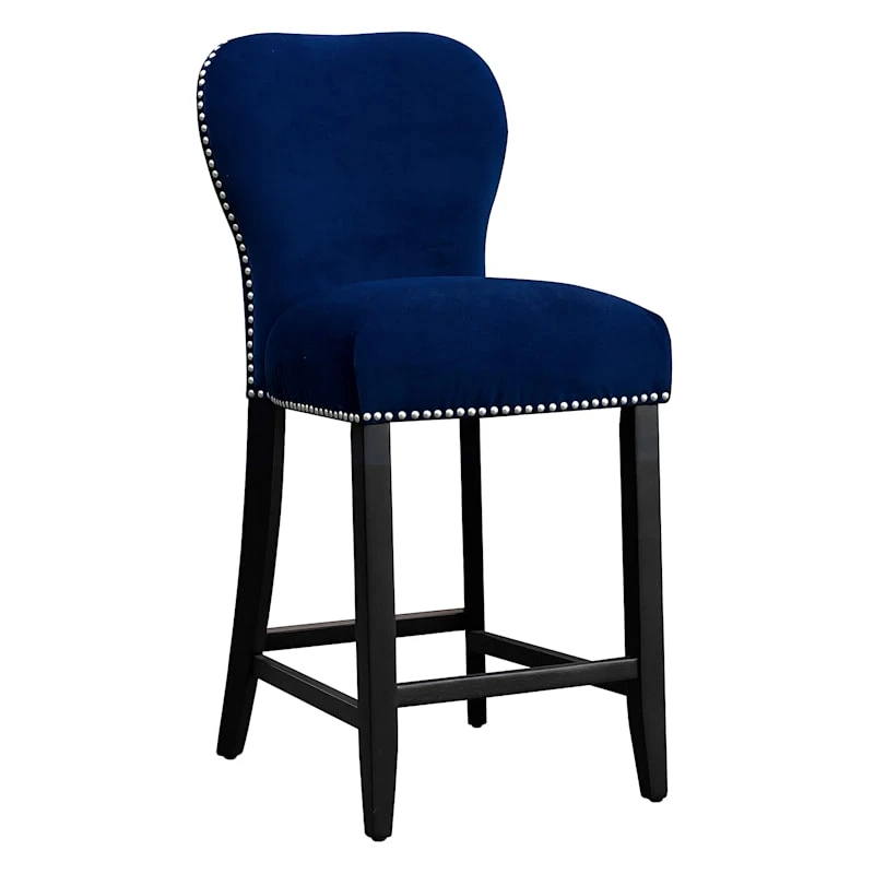 Astor Place Navy Blue Counter Stool 3 Astor Place Navy Blue Counter Stool