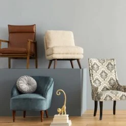 Aubrey Taupe Accent Chair -Chic Furniture Store aubrey taupe accent chair 4