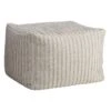 Bubble Dot Striped Pouf, Silver Birch -Chic Furniture Store bubble dot striped pouf silver birch