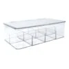 Clear Hinged Storage Bin, Medium 1 Clear Hinged Storage Bin, Medium -Chic Furniture Store clear hinged storage bin medium