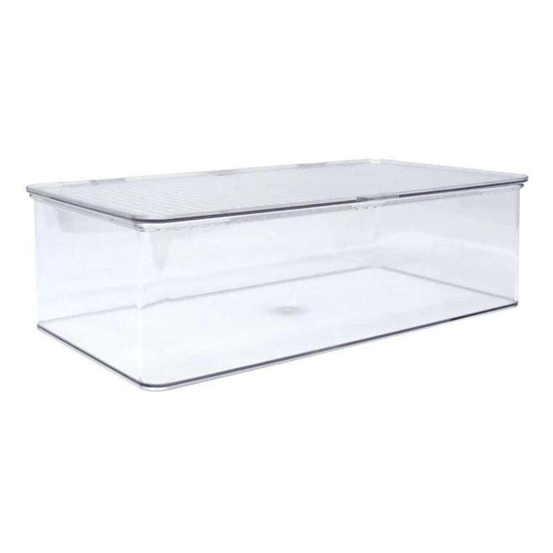 Clear Hinged Storage Organizer, Medium 3 Clear Hinged Storage Organizer, Medium