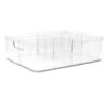 Clear Storage Bin With Divider, Extra Large -Chic Furniture Store clear storage bin with divider extra large