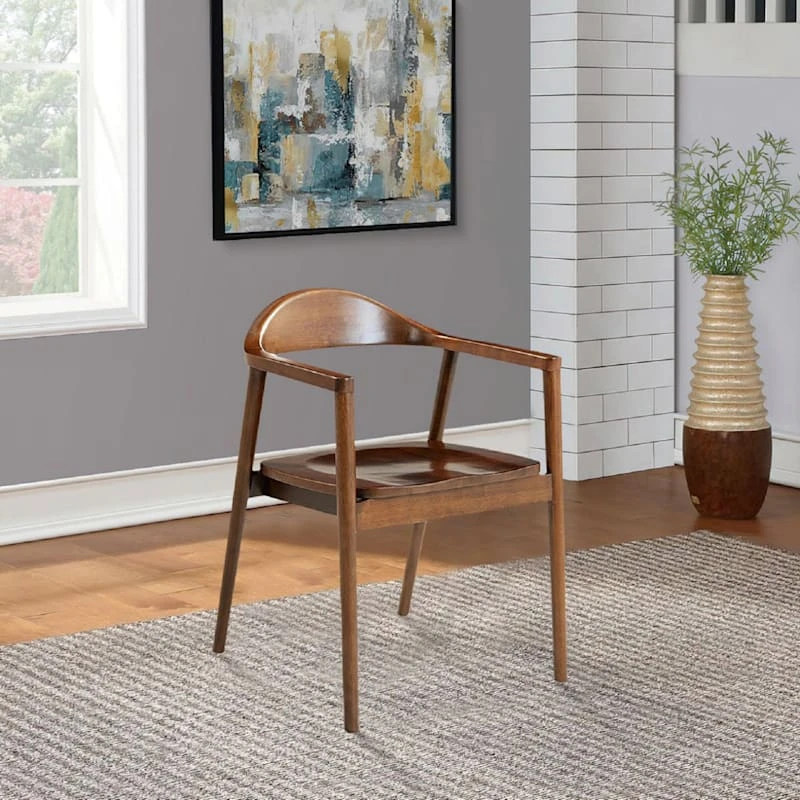 Crosby St Bishop Dining Chair, Brown 8 Crosby St Bishop Dining Chair, Brown - Image 6