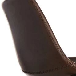 Crosby St Drake Espresso Brown Faux Leather Barstool 12 Crosby St Drake Espresso Brown Faux Leather Barstool -Chic Furniture Store crosby st drake espresso brown faux leather barstool 4