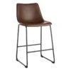 Crosby St Drake Espresso Brown Faux Leather Counter Stool -Chic Furniture Store crosby st drake espresso brown faux leather counter stool