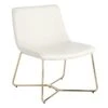 Crosby St Drake Faux Leather Lounge Chair, White 1 Crosby St Drake Faux Leather Lounge Chair, White -Chic Furniture Store crosby st drake faux leather lounge chair white