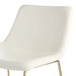 Crosby St Drake Faux Leather Lounge Chair, White -Chic Furniture Store crosby st drake faux leather lounge chair white 4