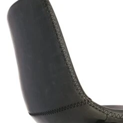 Crosby St Drake Modern Faux Leather Industrial Barstool, Dark Grey -Chic Furniture Store crosby st drake modern faux leather industrial barstool dark grey 3