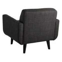 Crosby St Hadley Tufted Back Accent Chair, Charcoal Grey -Chic Furniture Store crosby st hadley tufted back accent chair charcoal grey 2