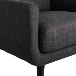 Crosby St Hadley Tufted Back Accent Chair, Charcoal Grey -Chic Furniture Store crosby st hadley tufted back accent chair charcoal grey 4