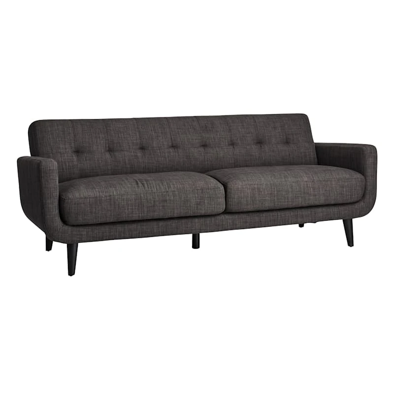 Crosby St Hadley Tufted Back Sofa, Charcoal Grey 3 Crosby St Hadley Tufted Back Sofa, Charcoal Grey