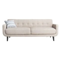 Crosby St Hadley Tufted Back Sofa, Taupe -Chic Furniture Store crosby st hadley tufted back sofa taupe 2
