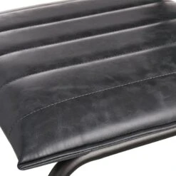 Crosby St Luka Faux Leather Counter Stool, Grey -Chic Furniture Store crosby st luka faux leather counter stool grey 4