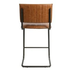 Crosby St Luka Faux Leather Counter Stool, Light Brown -Chic Furniture Store crosby st luka faux leather counter stool light brown 3