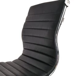 Crosby St Maxwell Adjustable Faux Leather Barstool, Black -Chic Furniture Store crosby st maxwell adjustable faux leather barstool black 2