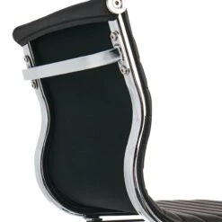 Crosby St Maxwell Adjustable Faux Leather Barstool, Black -Chic Furniture Store crosby st maxwell adjustable faux leather barstool black 3