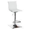 Crosby St Maxwell Adjustable Faux Leather Barstool, White -Chic Furniture Store crosby st maxwell adjustable faux leather barstool white