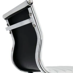 Crosby St Maxwell Adjustable Faux Leather Barstool, White -Chic Furniture Store crosby st maxwell adjustable faux leather barstool white 3