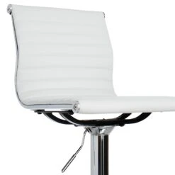 Crosby St Maxwell Adjustable Faux Leather Barstool, White -Chic Furniture Store crosby st maxwell adjustable faux leather barstool white 4