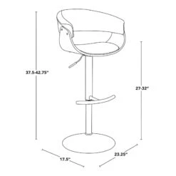 Crosby St Modern Vintage Barstool, Grey -Chic Furniture Store crosby st modern vintage barstool grey 7