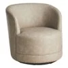 Crosby St Sawyer Grey Faux Leather Swivel Chair -Chic Furniture Store crosby st sawyer grey faux leather swivel chair