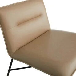 Crosby St Zoey Faux Leather Accent Chair, Light Grey -Chic Furniture Store crosby st zoey faux leather accent chair light grey 3