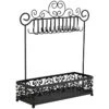 Damask Matte Black Wire Jewelry Stand 1 Damask Matte Black Wire Jewelry Stand -Chic Furniture Store damask matte black wire jewelry stand