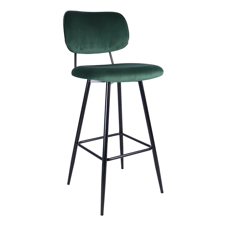 Emerald Velvet Barstool 3 Emerald Velvet Barstool
