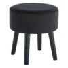 Emmy Ottoman, Black Velvet -Chic Furniture Store emmy ottoman black velvet