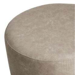 Emmy Ottoman Faux Leather, Grey 7 Emmy Ottoman Faux Leather, Grey -Chic Furniture Store emmy ottoman faux leather grey 2