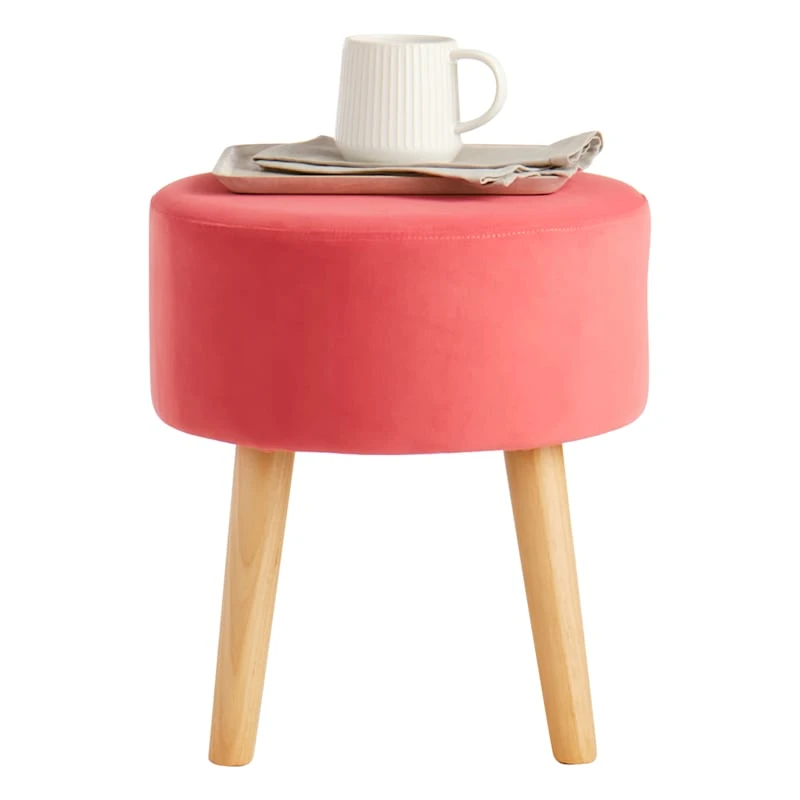 Emmy Ottoman, Pink Velvet 4 Emmy Ottoman, Pink Velvet - Image 2