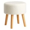 Emmy Ottoman, Sherpa Cream -Chic Furniture Store emmy ottoman sherpa cream
