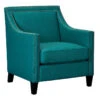 Erica Teal Accent Chair With Nailhead Trim 2 Erica Teal Accent Chair With Nailhead Trim -Chic Furniture Store erica teal accent chair with nailhead trim