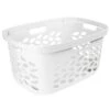 Ezy Storage Fleur Laundry Basket, White 1 Ezy Storage Fleur Laundry Basket, White -Chic Furniture Store ezy storage fleur laundry basket white