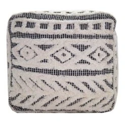 Found & Fable Kai Diamond Tufted Pouf, 16" 11 Found & Fable Kai Diamond Tufted Pouf, 16" -Chic Furniture Store found fable kai diamond tufted pouf 16 4