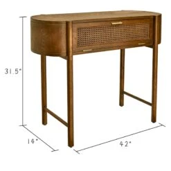Found & Fable Reston Round Corner Wooden Console Table 15 Found & Fable Reston Round Corner Wooden Console Table -Chic Furniture Store found fable reston round corner wooden console table 5