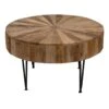 Found & Fable Round Mango Wood Coffee Table With Metal Hairpin Legs, Mango 1 Found & Fable Round Mango Wood Coffee Table With Metal Hairpin Legs, Mango -Chic Furniture Store found fable round mango wood coffee table with metal hairpin legs mango