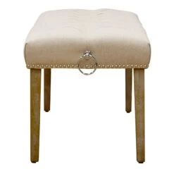 Grace Mitchell Bailey Tufted Bench With Ring Accents -Chic Furniture Store grace mitchell bailey tufted bench with ring accents 2