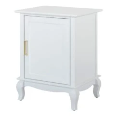 Grace Mitchell Scarlett White 1-Door Cabinet