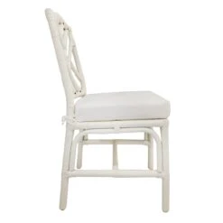 Grace Mitchell Set Of 2 Dana White Rattan Dining Chair -Chic Furniture Store grace mitchell set of 2 dana white rattan dining chair 3
