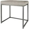 Grey Rectangle Vanity Stool 1 Grey Rectangle Vanity Stool -Chic Furniture Store grey rectangle vanity stool