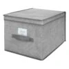 Grey Storage Box, Large 1 Grey Storage Box, Large -Chic Furniture Store grey storage box large