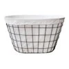 Grid Patterned Wire Laundry Basket -Chic Furniture Store grid patterned wire laundry basket