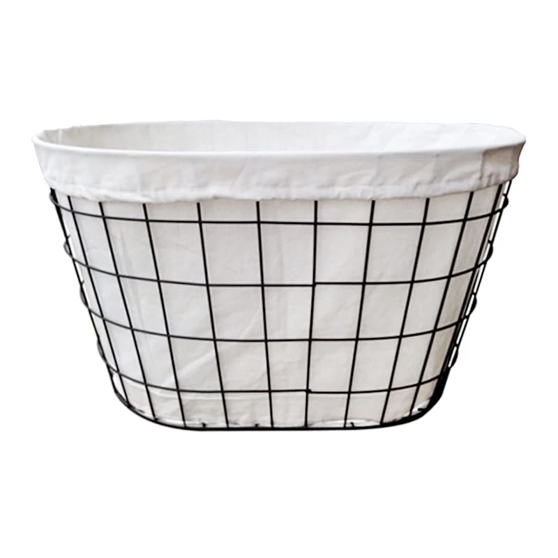 Grid Patterned Wire Laundry Basket 3 Grid Patterned Wire Laundry Basket