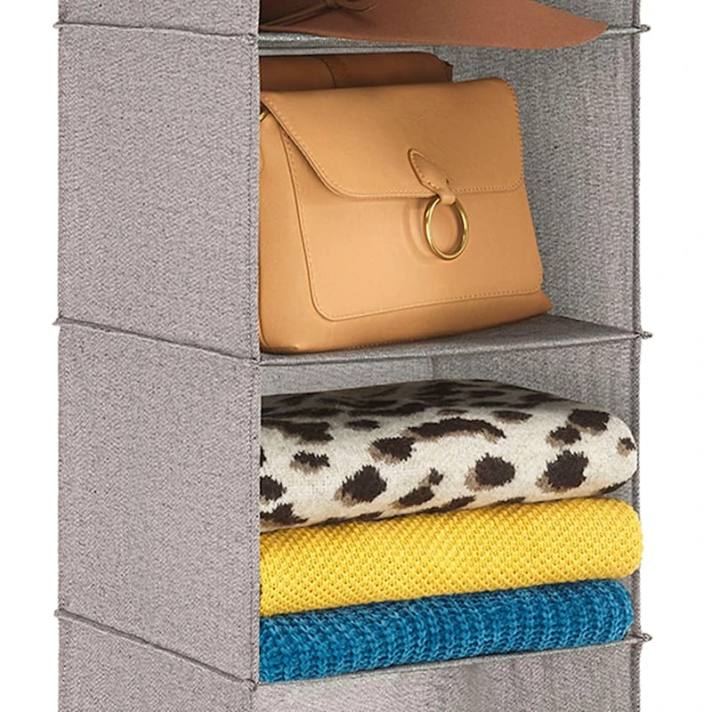 Hanging Accessory Shelves, Black Herringbone 6 Hanging Accessory Shelves, Black Herringbone - Image 4