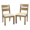 Honeybloom 2-Pack Porter Wood-Back Dining Chair -Chic Furniture Store honeybloom 2 pack porter wood back dining chair